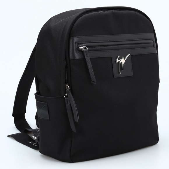 giuseppe zanotti BNIB black logo tech backpack - Picture 5 of 10